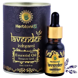 Lavender oil bottle, a versatile essential oil extracted from Lavandula plants, showcasing its soothing properties for holistic wellness.