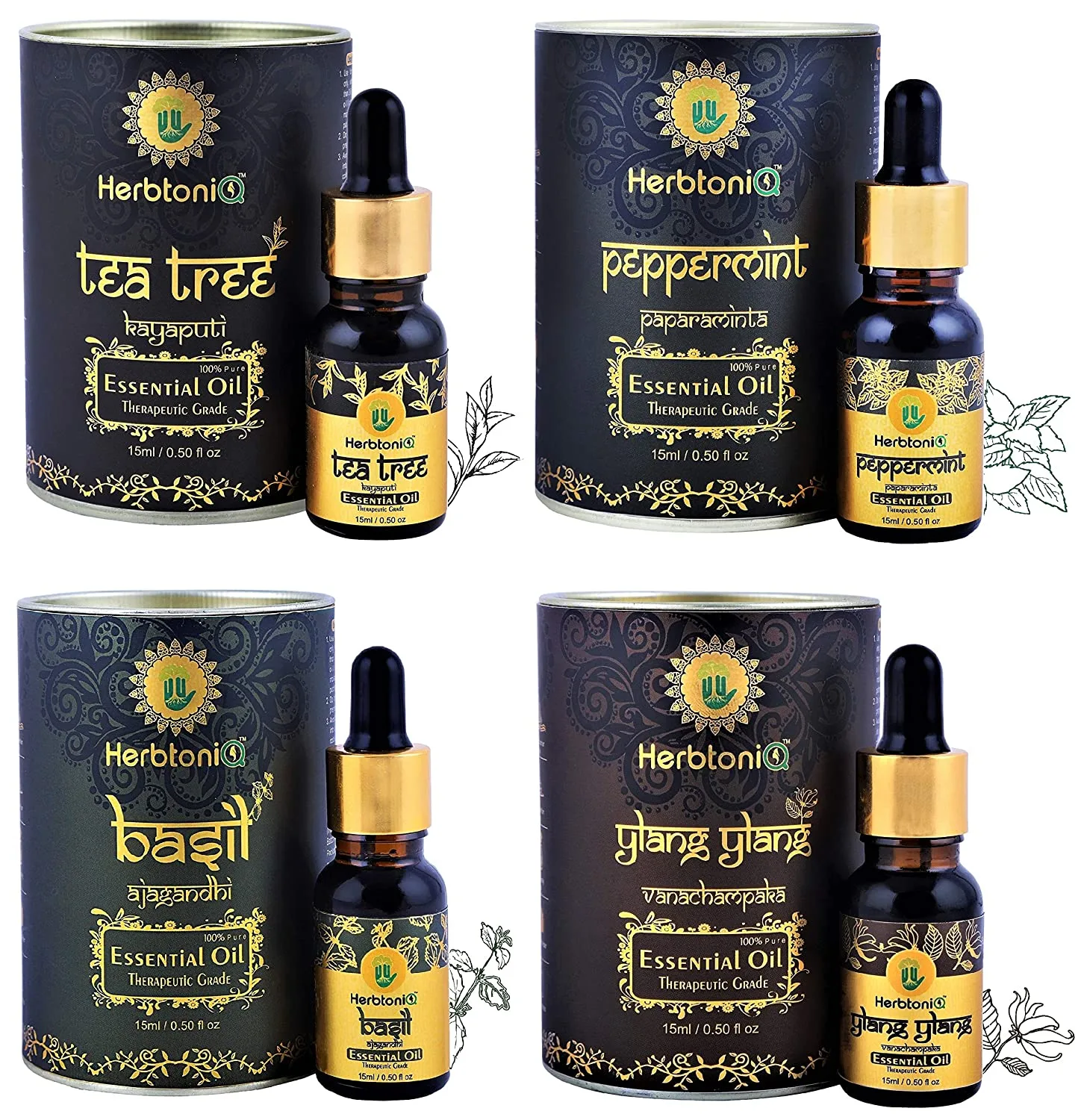 4p(Teatree+Pepprmnt+Basil+YlangYlang)+EF