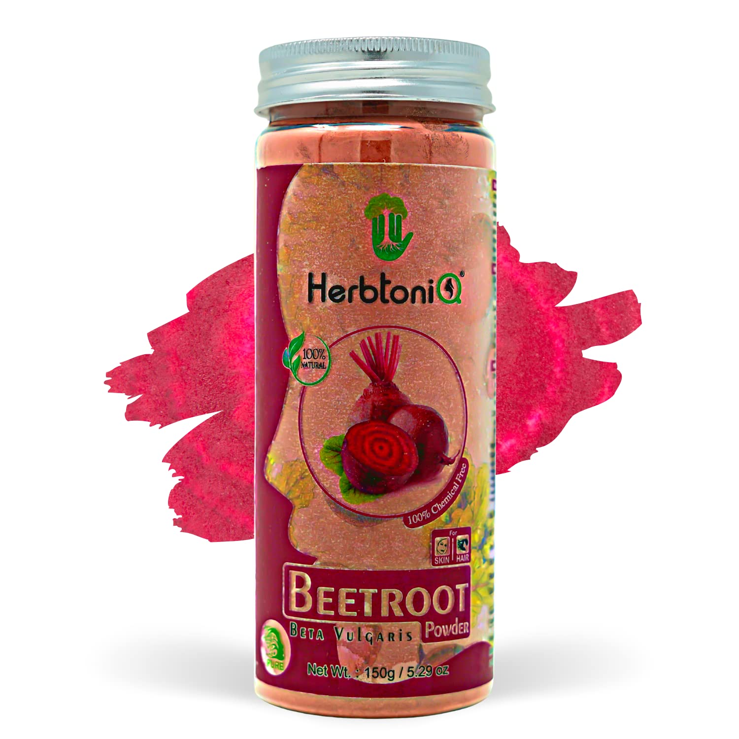 HerbtoniQ 100% Natural Beetroot Powder For Face Pack And Hair Pack (Beta  Vulgaris) 150g ▻ HerbtoniQ