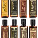 HerbtoniQ Combo Of 8 Sunflower, Neem, Flax seed, Sesame, Castor, Kalonji, Extra Virgin Coconut, Olive Cold Pressed Carrier Oil For Face-Skin Care & Hair (800ml)