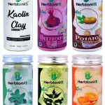 HerbtoniQ 100% Natural Kaolin Clay Beetroot Potato Mint Neem Orange Peel Powder For Face Pack (Set Of 6)
