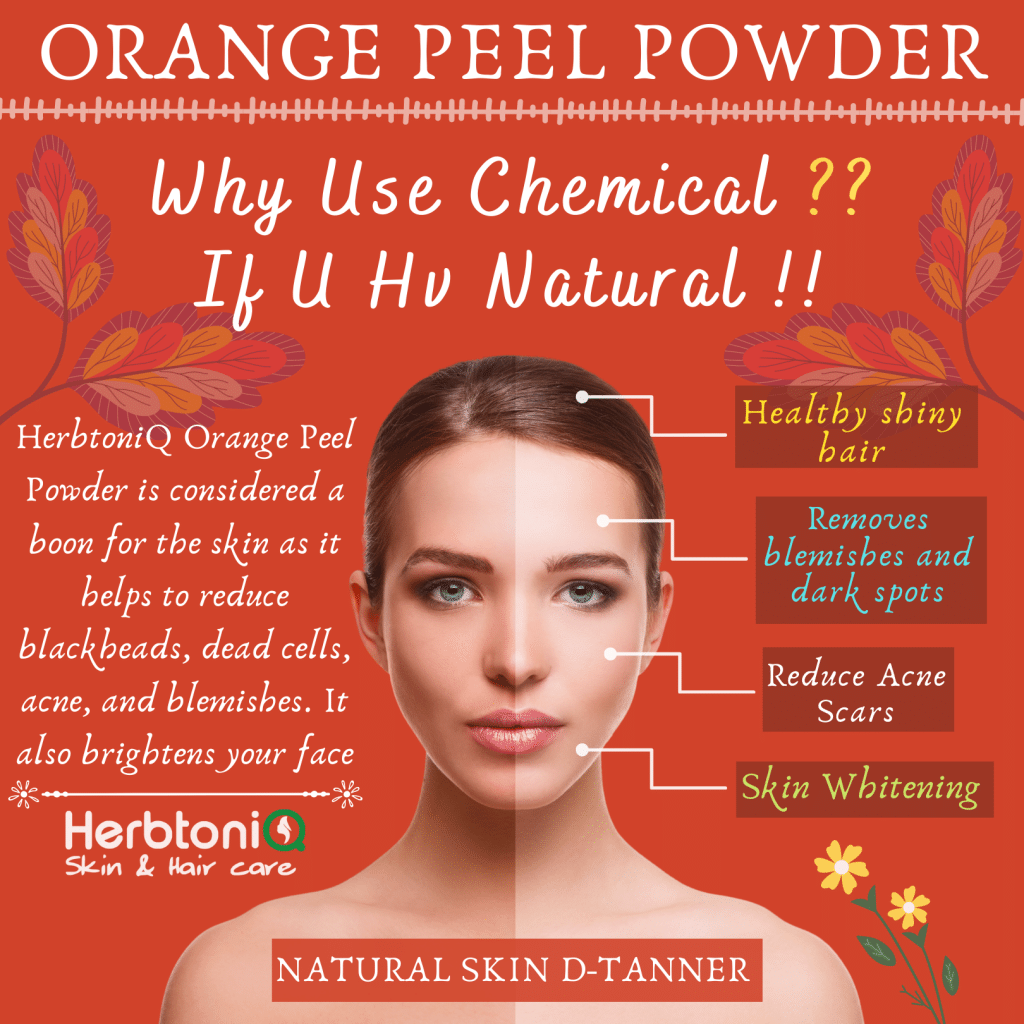 100 Natural Orange Peel Powder (Citrus Reticulate) For Face Pack And