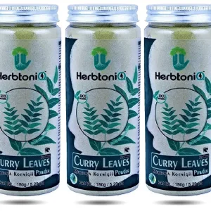 HerbtoniQ 100% Natural Curry Leaves Powder For Dandruff, Hair-Fall Hair Care regimens, Hair Treatment Pack 450gm(Pack Of 3)