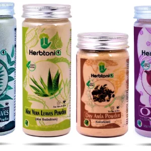 HerbtoniQ 100% Natural Curry, Aloevera, Dry Amla and Onion Powder For Dandruff, Hair-Fall Hair Care regimens(575 Gram)