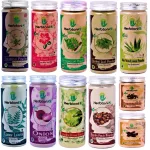 HerbtoniQ Combo of 11 100% Natural Jatamansi, Hibiscus, Bhringraj, Brahmi, Aloevera, Curry, Onion, CLHenna, Reetha, Amla and Shikakai Powder for Intensive Hair Care, Controls Hair Fall Powder Pack (1600 Gram)