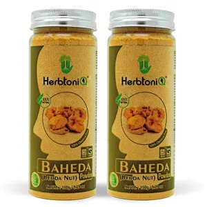 HerbtoniQ 100% Natural Baheda Powder (Bibhitaki/Bedda Nut/Terminalia bellirica) for Hair Pack and Face Pack (300)