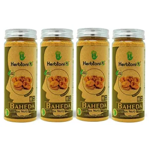 HerbtoniQ 100% Natural Baheda Powder (Bibhitaki/Bedda Nut/Terminalia bellirica) for Hair Pack and Face Pack (600)