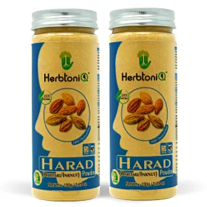 HerbtoniQ 100% Natural Harad Powder (Kadukkai/Haritaki/Inknut/Terminalia Chebula) for Face Pack and Hair Pack (300)
