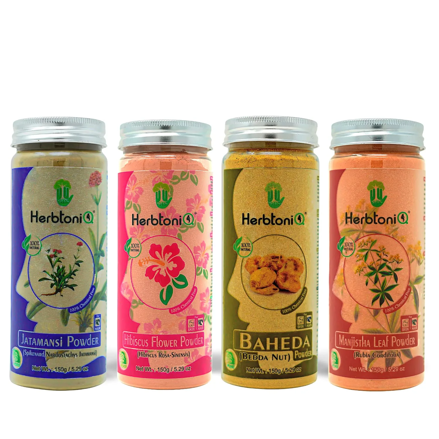 Jatamansi+Hibiscus+Baheda+Manjistha