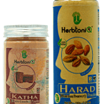 HerbtoniQ 100% Natural Katha and Harad Powder for Dandruff, Frizzy Hair, Damaged Hair, Intensive Hair Care Pack (300 Gram)