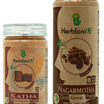 HerbtoniQ 100% Natural Katha and Nagarmotha Powder for Dandruff, Frizzy Hair, Damaged Hair, Intensive Hair Care Pack (300 Gram)