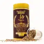 HerbtoniQ Tea House - All-Natural, Vegan, GMO-Free | Premium Lavender Flower Tea | Relax and Unwind with Soothing Aroma and Delicate Flavor | Perfect for Hot and Iced Tea, Flavored Syrups, Cocktails Beverages - 30g (60 Cups)