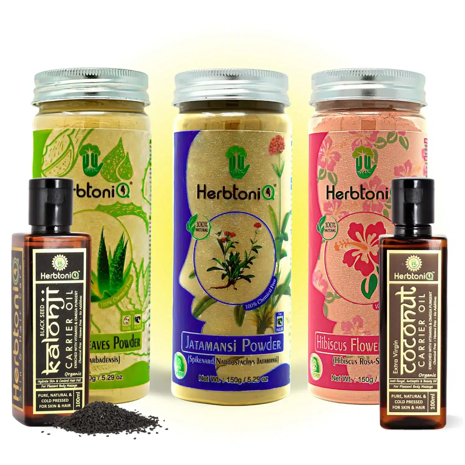 HerbtoniQ Organic Hair Care and Nourishment Kit - Aloe Vera