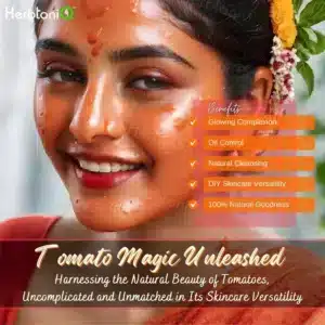 Women Apply Tomato Face Pack