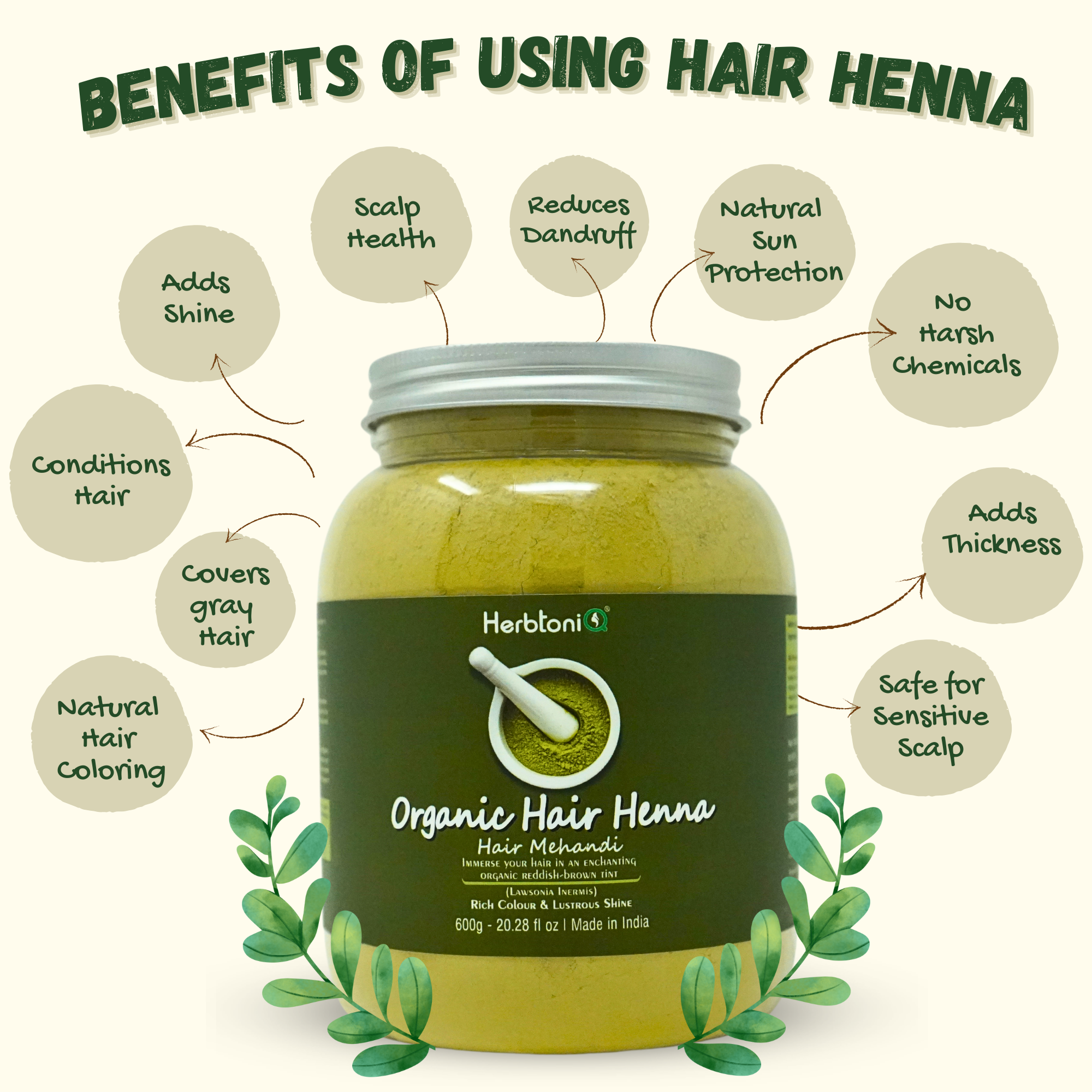 Organic Hair Henna Benefits of Using Hair Henna